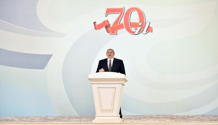 Президент Ильхам Алиев: При великом лидере Гейдаре Алиеве процентное соотношение азербайджанского населения в Нагорном Карабахе резко возросло, увеличилось вдвое