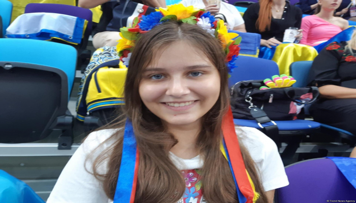 Ukraynalı tamaşaçı Milli Gimnastika Arenası barədə: Mən bu cür zal görməmişdim