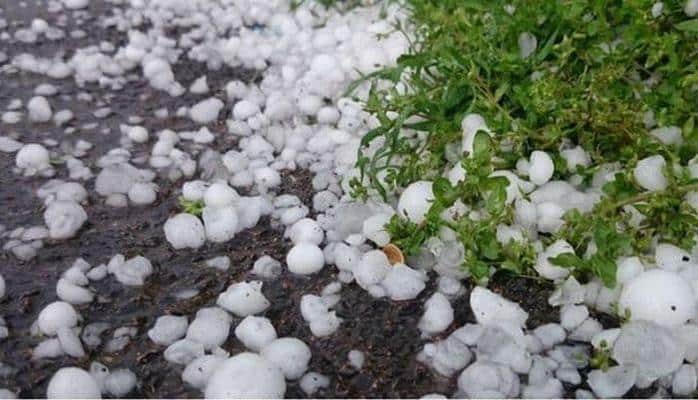 Крупный град обрушился на Губу