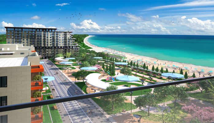 Xəzərin sahilində resort-yaşayış kompleksi inşa edilir