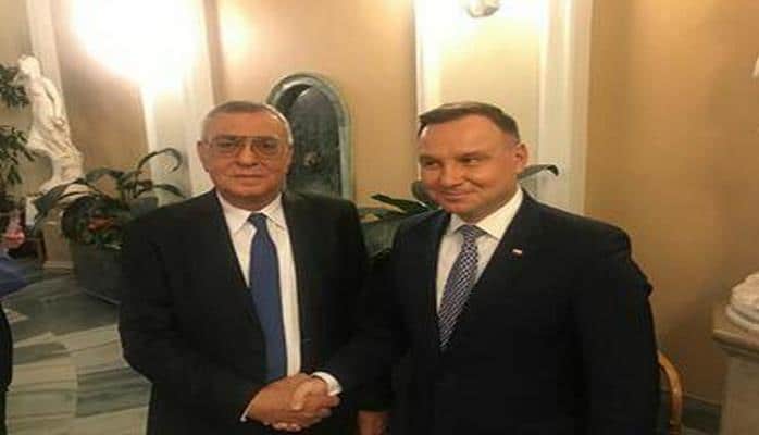 Çingiz Hüseynzadə Polşa prezidenti ilə görüşdü