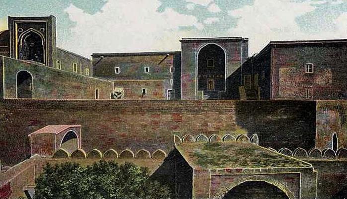 Дворец Ширваншахов и Джума мечеть в 1888-1893 годах