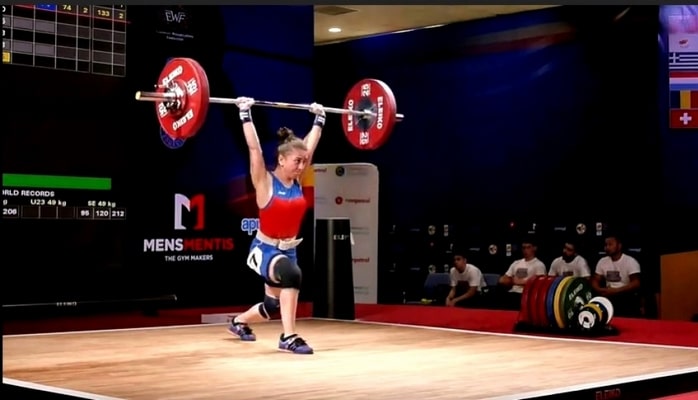 Gənc idmançımız ağır atletika üzrə Avropa birinciliyində dördüncü yeri tutub