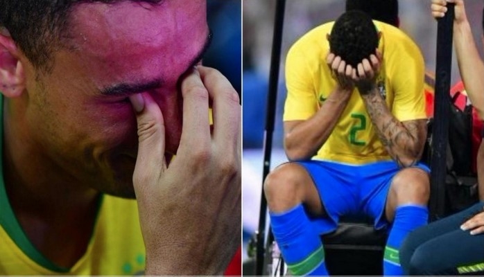 Защитник сборной Бразилии покинул поле в слезах