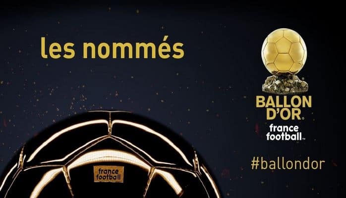 France Football объявил 30 номинантов на Золотой мяч