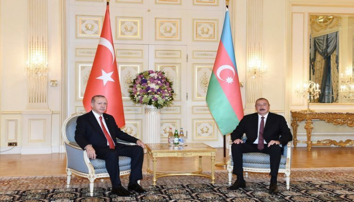 Эрдоган направил письмо президенту Азербайджана Ильхаму Алиеву