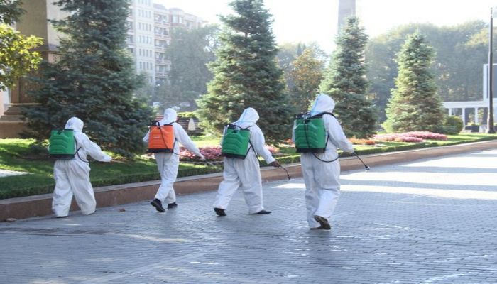 Gəncədə genişmiqyaslı dezinfeksiya işləri aparılıb