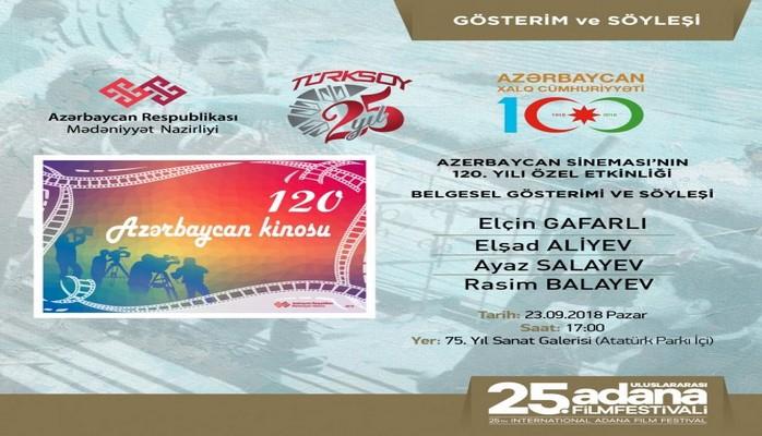 Adana festivalında Azərbaycan kinosunun 120 illik yubiley mərasimi keçiriləcək
