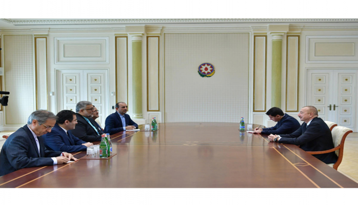 Президент Ильхам Алиев принял делегацию во главе с председателем Организации культурных и исламских связей Ирана