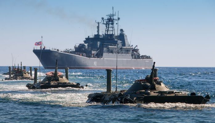 Rusiya donanması Xəzər dənizində antiterror təlimləri keçirib