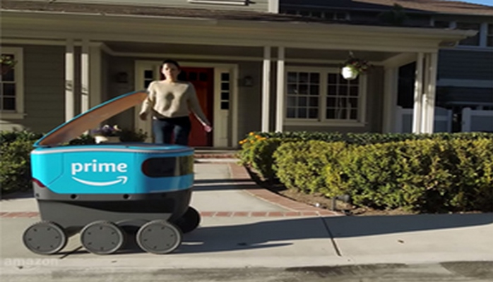 “Amazon” şirkəti bağlamaların çatdırılmasında robot kuryerlərdən istifadəni planlaşdırır