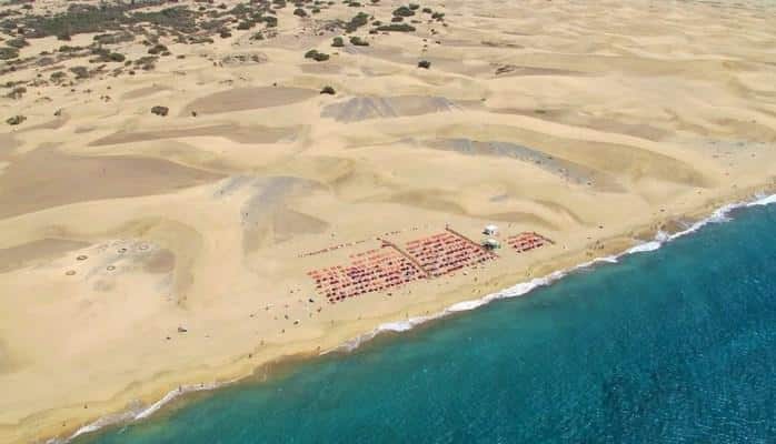 Дюны Маспаломас — необычные движущиеся горы песка на Канарских островах