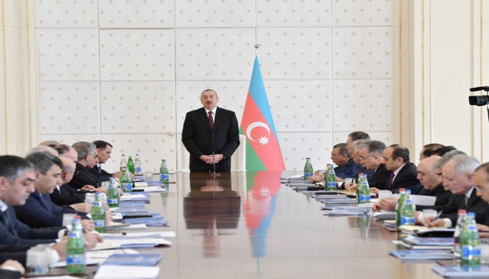Под председательством президента Азербайджана состоялось совещание Кабмина