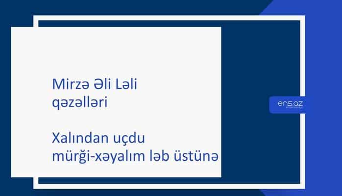 Mirzə Əli Ləli - Xalından uçdu mürği-xəyalım ləb üstünə