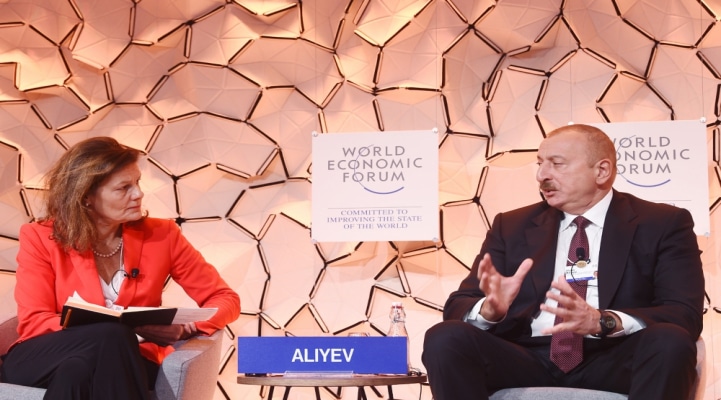 İlham Əliyev Davosda Dünya İqtisadi Forumunun “Strateji baxış: Avrasiya” konfransında