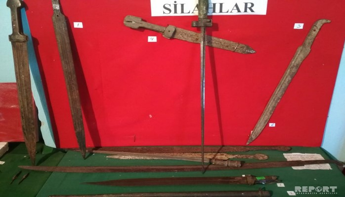 Ağdamda Qarabağ xanlığının döyüş silahları tapılıb