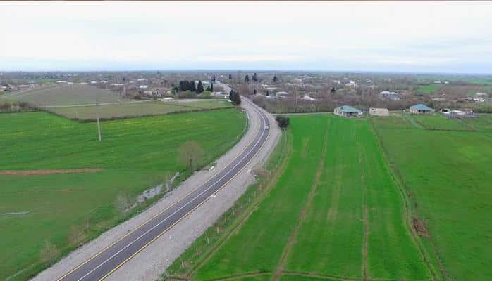 Tərtərdə 21,5 km uzunluğunda yeni avtomobil yolu inşa edilib