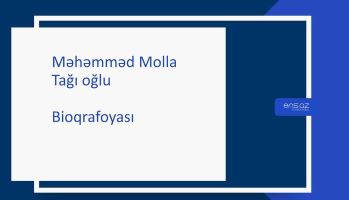 Məhəmməd Molla Tağı oğlu