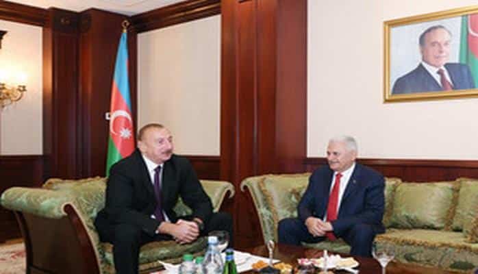 Президент Ильхам Алиев встретился с Бинали Йылдырымом