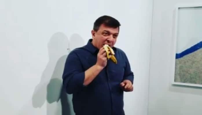 Amerikalı rəssam 120 minlik bananı yedi