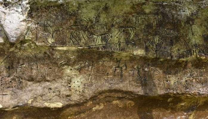 Турецкие рыбаки нашли древний рисунок на скале