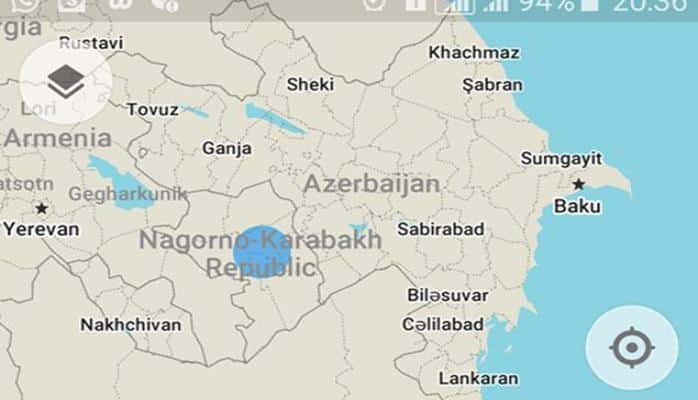 “Maps.me”dən Azərbaycana qarşı hörmətsizlik