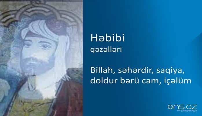 Həbibi - Billah, səhərdir, saqiya, doldur bərü cam, içəlüm