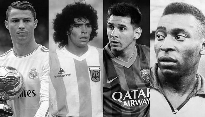 Pele, Maradona, Ronaldu, Messi və digər ulduzların qol sayı ilə bağlı infoqrafika hazırlanıb