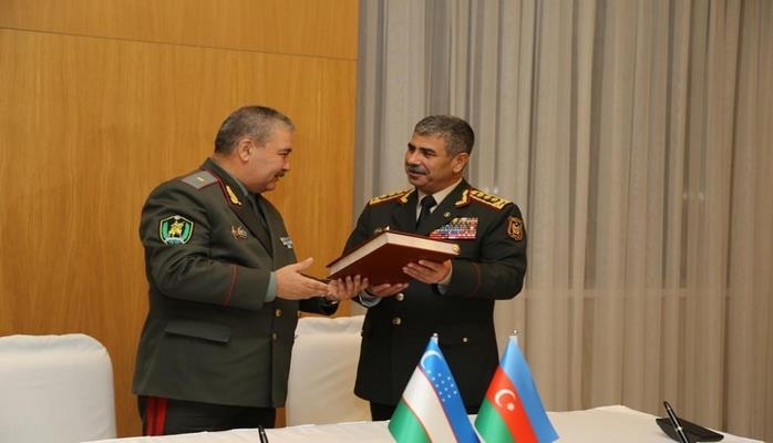 Азербайджан и Узбекистан подписали План двустороннего военного сотрудничества