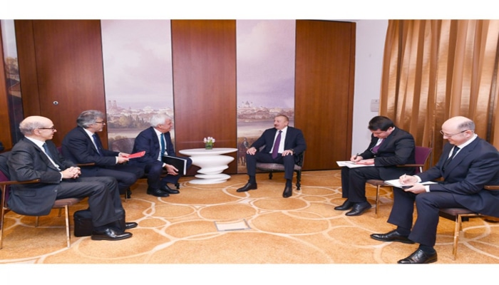 Президент Ильхам Алиев встретился с генеральным исполнительным директором компании Leonardo