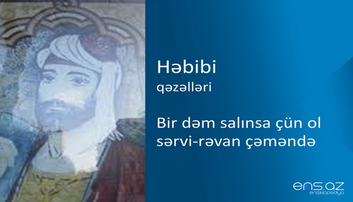 Həbibi - Bir dəm salınsa çün ol sərvi-rəvan çəməndə