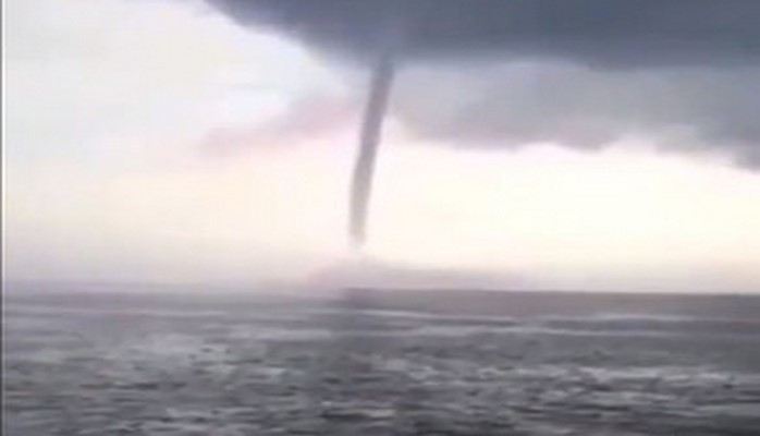 ETSN: Xəzərin Azərbaycan hissəsində bu günə kimi tornado müşahidə olunmayıb
