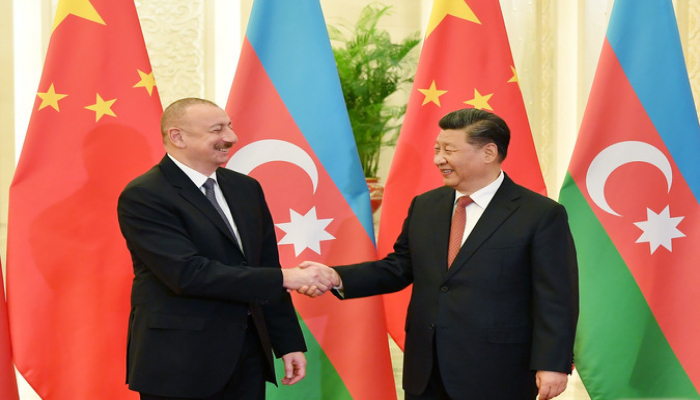 Состоялась встреча между президентом Азербайджана и председателем Китайской Народной Республики