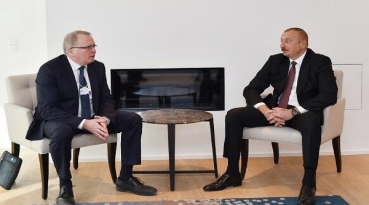 İlham Əliyev Davosda Saerte ilə görüşdü