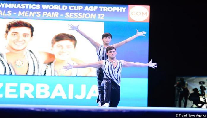 Азербайджанские гимнасты завоевали "серебро" Кубка мира по акробатической гимнастике в Баку