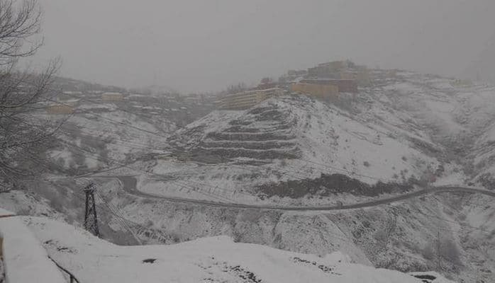 В Дашкесане выпал снег