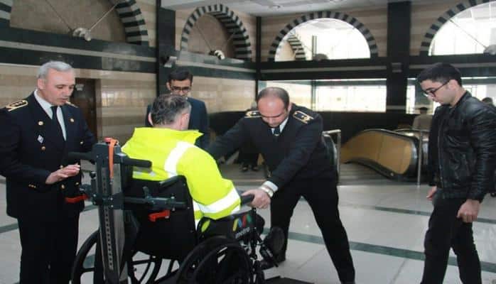 Bakı Metropoliteni fiziki imkanları məhdud şəxslərin hərəkəti üçün yeni avadanlıq alıb