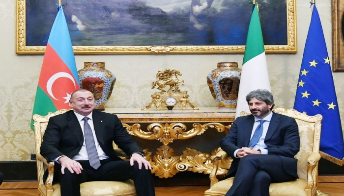 Президент Ильхам Алиев встретился с председателем палаты депутатов Италии