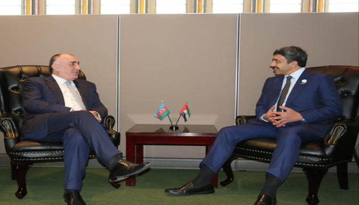 Глава МИД Азербайджана встретился со своим коллегой из ОАЭ