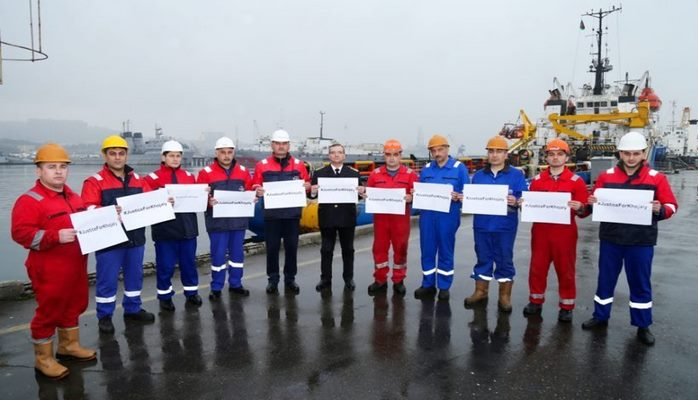 Азербайджанские моряки поддержали кампанию "Справедливость к Ходжалы"
