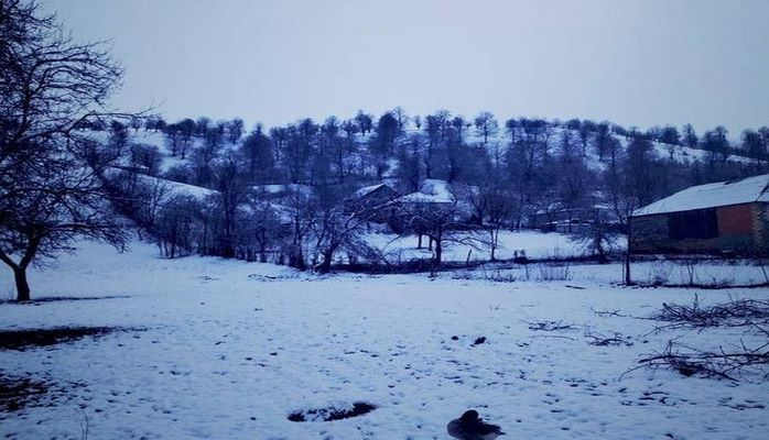 Гедабек накрыло снегом