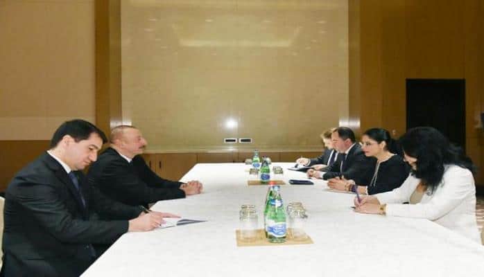 Prezident İlham Əliyev Rumıniyanın baş nazirinin müavini ilə görüşü olub