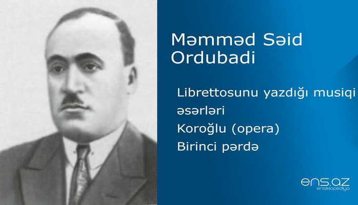 Məmməd Səid Ordubadi - Koroğlu/Birinci pərdə