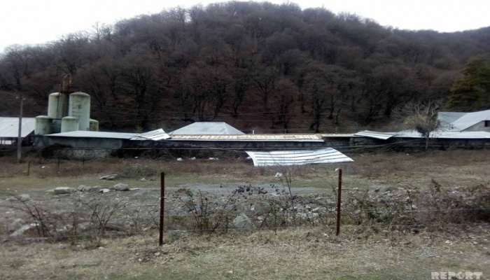 Сильный ветер обесточил большую часть Огуза