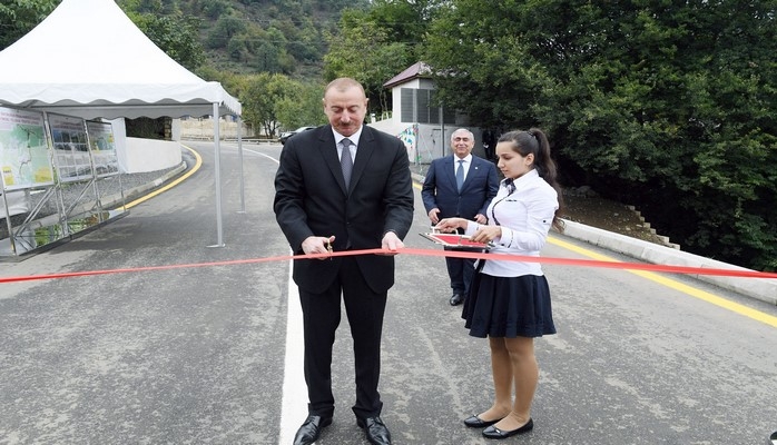В Лерикском районе состоялось открытие после реконструкции автомобильной дороги Пиран-Хамарат-Вижакер