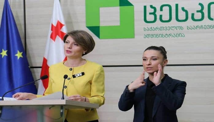 Явка на президентских выборах в Грузии превысила 6%