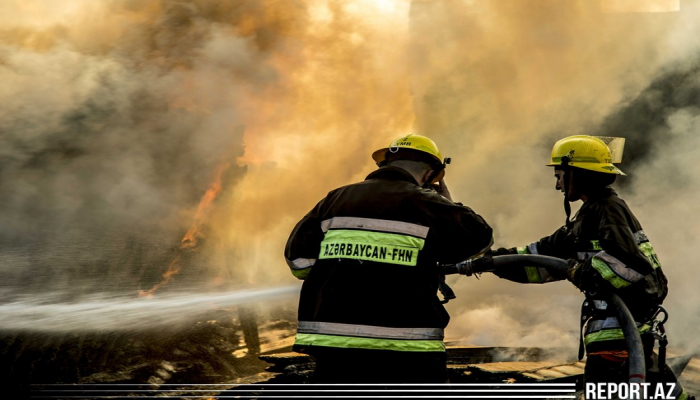 Daşkəsəndə yanğın başlayıb