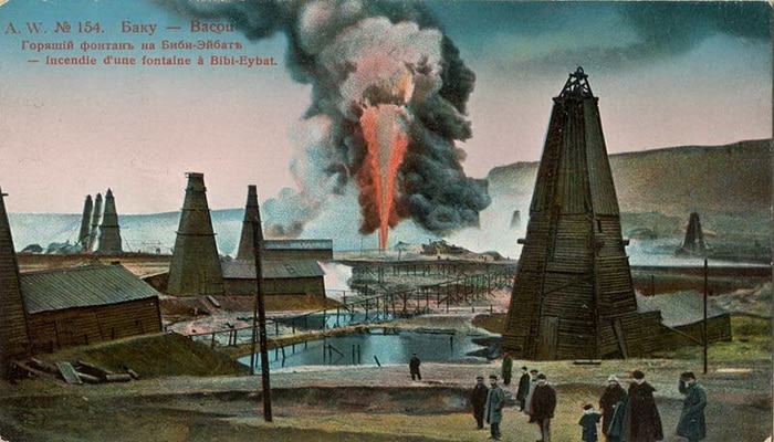 Бакинские нефтепромыслы и Черный город на открытках 19-начала 20 вв. (ФОТО) – часть 2