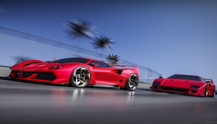 Азербайджанец-дизайнер разработал современный вариант Ferrari F40