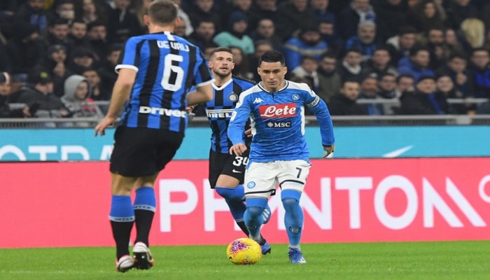 'Интер' проиграл 'Наполи' в первом матче 1/2 финала Кубка Италии